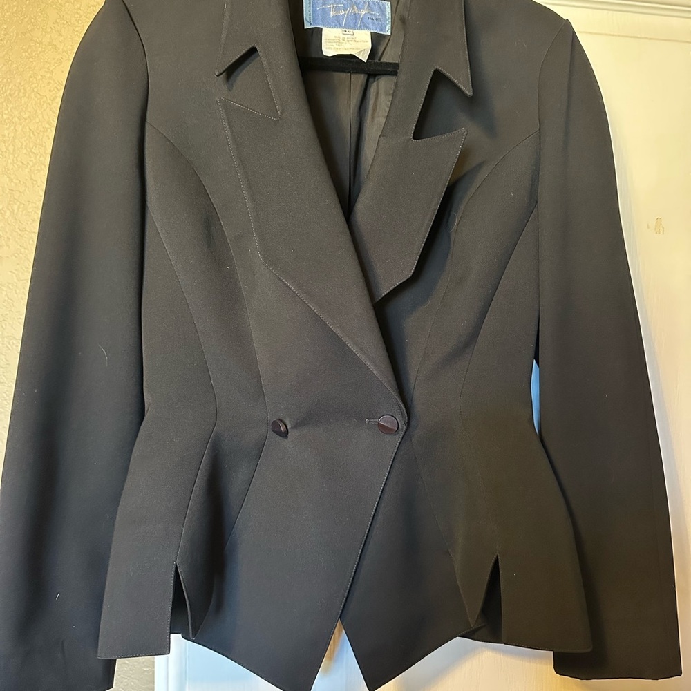 Thierry Mugler Black Structured Blazer